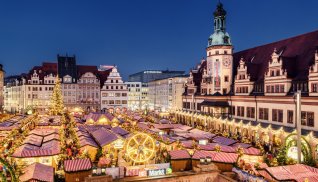 Weihnachtsmarkt Marktplatz Leipzig © Leipzig Tourismus und Marketing/Philipp Kirschner