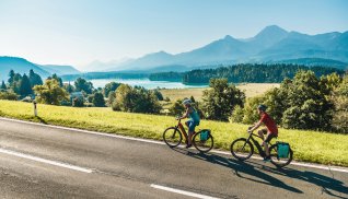 Radfahrer am Faaker See © Uwe Geissler / Kärnten Werbung